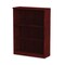 Alera 31.75 in. x 14 in. x 39.38 in. Valencia Series 3-Shelf Bookcase - Mahogany